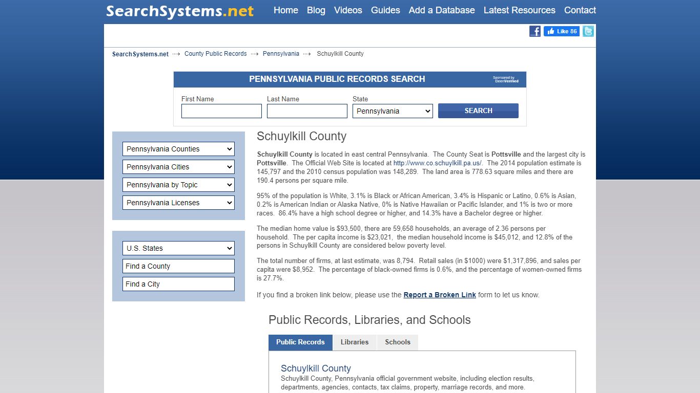 Schuylkill County Criminal and Public Records